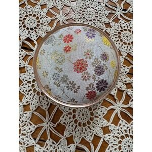 Vintage Floral Pandora's Box with‎ Red Interior Decor